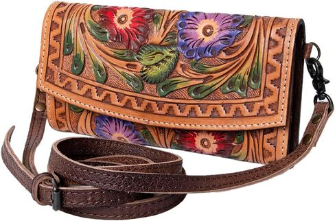Handcrafted Western Leather Wallet by American Darling in Kuwait