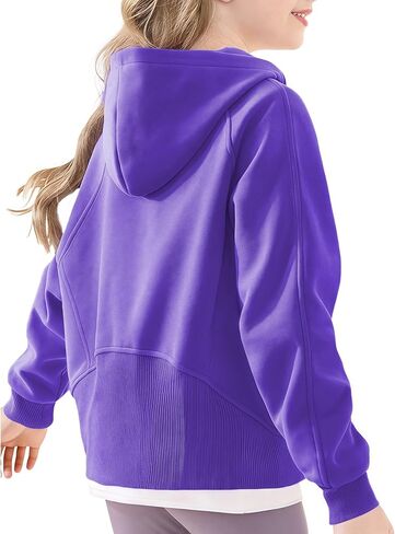 J·E Sterguard Girls' Fashion Hoodies Sweatshirts Fleece Zip-Up Hoodie for Girls and Boy 6-14 Year Old Girl Clothes in Saudi Arabia