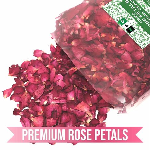 NPG Culinary Grade Rose Petals 16 Oz, Edible Dried Roses for Tea, Baking, Cooking, Garnish, Cocktails and Crafts in Saudi Arabia
