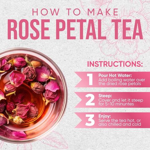 NPG Culinary Grade Rose Petals 16 Oz, Edible Dried Roses for Tea, Baking, Cooking, Garnish, Cocktails and Crafts in Saudi Arabia