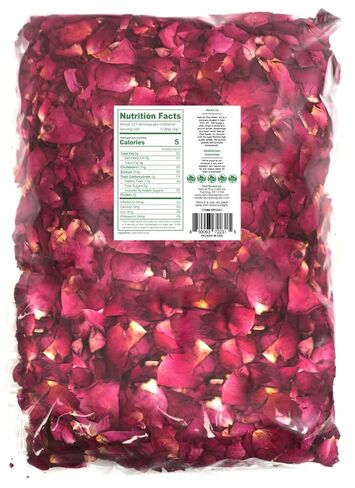 NPG Culinary Grade Rose Petals 16 Oz, Edible Dried Roses for Tea, Baking, Cooking, Garnish, Cocktails and Crafts in Saudi Arabia