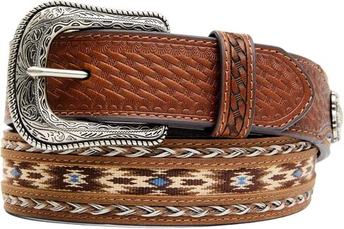 Cody James Men's Southwestern Concho Ribbon Inlay Belt - Cjasp22bt3 in Kuwait