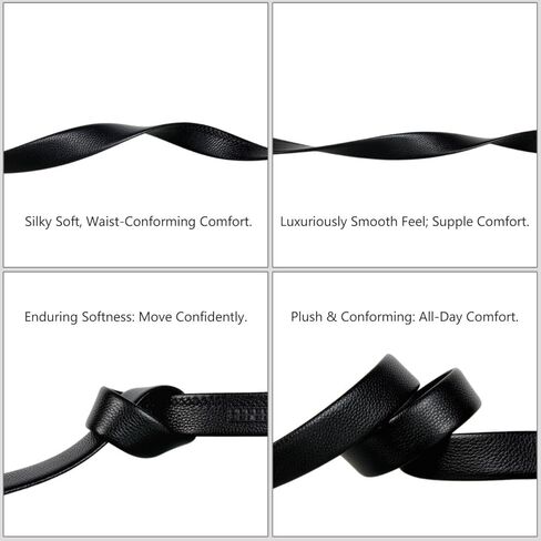 Men's Leather Ratchet Belt 1 3/8" Genuine Leather Automatic Buckle Dress & Casual Trim to Fit in Saudi Arabia
