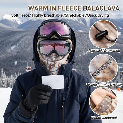Boao 2 Pack Balaclava Ski Face Mask for Men Women Windproof Ski Mask Full Face Winter Sports Warmer Cap in Saudi Arabia