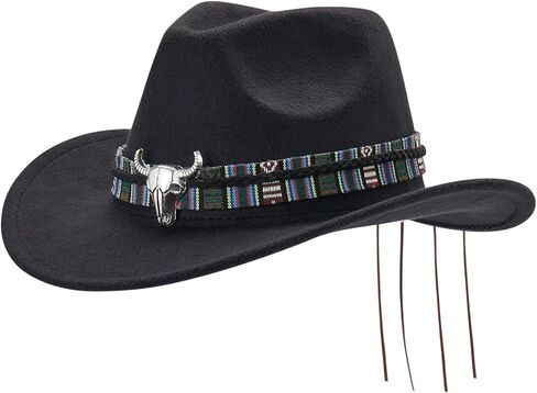 مجموعات أزياء راعية البقر النسائية باندانا قبعة رعاة البقر ذات حافة واسعة مع وشاح شرابة لوازم الحفلات على الطراز الغربي in Kuwait