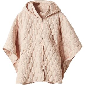Songling Womens Oversized Splice Quilted Poncho Lightweight Puffer Jacket Hoddie Button Down Casual Padded Coat Outwear in Kuwait