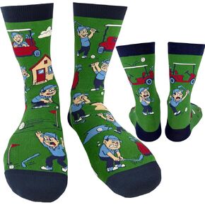 I'D RATHER BE CHASING Funny Mens Socks, Golf & Pickleball Gifts for Men, Golfers Unique Crew Sock, Golfing Gift Accessories in Saudi Arabia