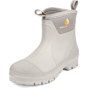 Hellorain Women's Waterproof Ankle Rain Boots Short Neoprene Rubber Garden Shoes for Rainy Days, Gardening, and Outdoor Activities in Saudi Arabia