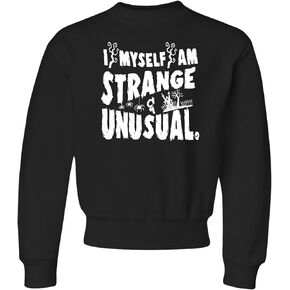 Go All Out I Myself Am Strange & Unusual Halloween Mens Youth Sweatshirt Crewneck in Saudi Arabia