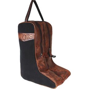 CHALLENGER Western Green Canvas Floral Leather Travel Carry Boot Storage Bag 30SK02HG in Saudi Arabia