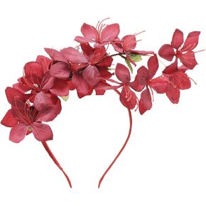 Coucoland Flower Fascinators for Women - Tea Party Floral Headband Church Kentucky Cocktail Derby Hats for Wedding Costume in Saudi Arabia