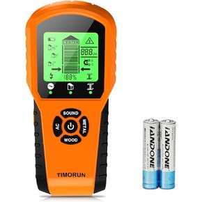 Stud Finder Wall Scanner, Upgraded 6 in 1 Wall Stud Finder Scanner Tool for Detecting Drywall Stud Center Wood Metal AC Wires For Hanging Frame/Mirror/TV Mount, Tangerine in Saudi Arabia
