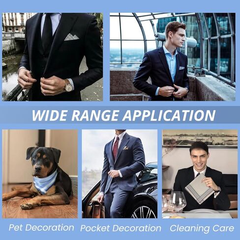6 Pack Men's Handkerchiefs Soft Cotton Handkerchiefs for Men Premium Assorted Men Hankies in Saudi Arabia