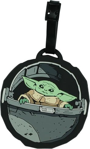 Disney Star Wars The Mandalorian Mando and Grogu 2 Pack Rubber ID Luggage Tags in Saudi Arabia