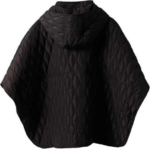 Songling Womens Oversized Splice Quilted Poncho Lightweight Puffer Jacket Hoddie Button Down Casual Padded Coat Outwear in Saudi Arabia