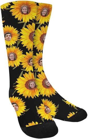 Custom Face on Socks Turn Your Photo Into Love Heart Personalized Socks Unisex for Unique Gift in Saudi Arabia