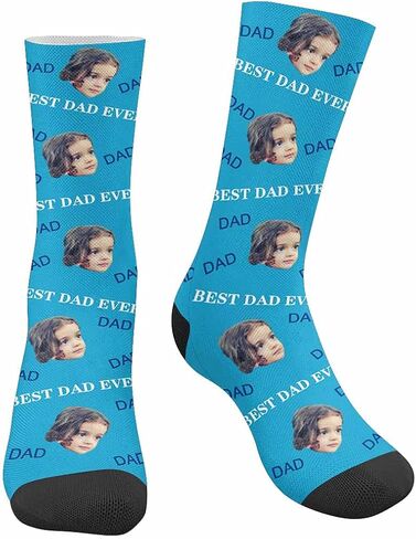 Custom Face on Socks Turn Your Photo Into Love Heart Personalized Socks Unisex for Unique Gift in Saudi Arabia