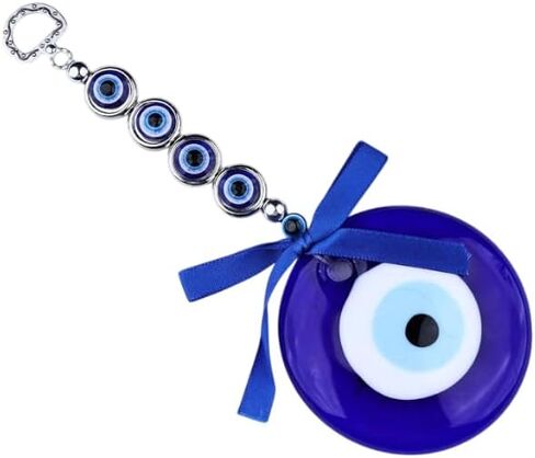 Evil Eye Hanging for Home & Office Protection Decorative (Evil Eye Wind Chimes with 5 Bells Hanging) in Saudi Arabia