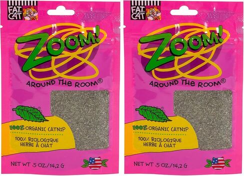 Petmate Organic Catnip - Hoots Zoom Around the Room Catnip - Grown & Harvested in USA 0.5oz pouch in Kuwait