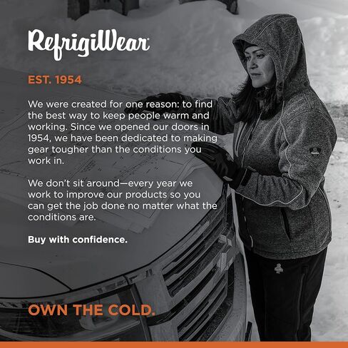 سترة RefrigiWear النسائية المتطرفة - معطف شتوي معزول مع غطاء رأس سهل الارتداء، غلاف خارجي مقاوم للرياح وطارد للماء in Kuwait