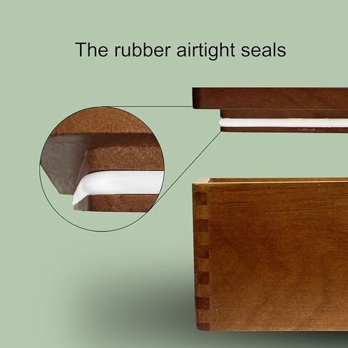 Stash Box with Tray - Large Wooden Box with Accessories Storage Stash Box Set - Decorative Wood Box for Herbs smell proof box (9.5inch) in Kuwait