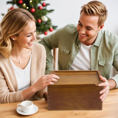 Stash Box with Tray - Large Wooden Box with Accessories Storage Stash Box Set - Decorative Wood Box for Herbs smell proof box (9.5inch) in Kuwait