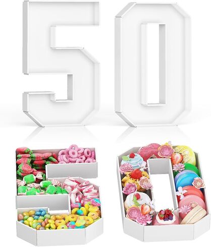 2026 Charcuterie Number Fillable, 4Pcs 13.7" Numbers Charcuterie Board Box 2026 New Year Decorations Food Serving Tray for Graduation Decorations Sports Event Birthday Party Supplies in Saudi Arabia