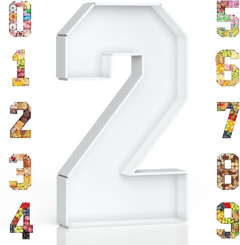 2026 Charcuterie Number Fillable, 4Pcs 13.7" Numbers Charcuterie Board Box 2026 New Year Decorations Food Serving Tray for Graduation Decorations Sports Event Birthday Party Supplies in Saudi Arabia