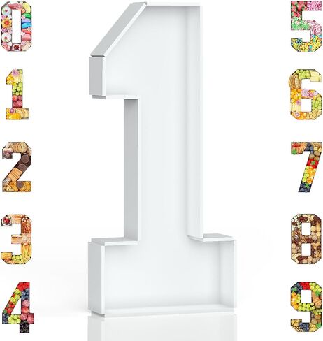 2026 Charcuterie Number Fillable, 4Pcs 13.7" Numbers Charcuterie Board Box 2026 New Year Decorations Food Serving Tray for Graduation Decorations Sports Event Birthday Party Supplies in Saudi Arabia