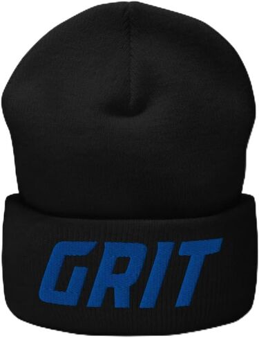 GRIT Beanie - Detroit Michigan Sports Fan Embroidered Cuffed Winter Hat - Beanies for Men & Women in Saudi Arabia