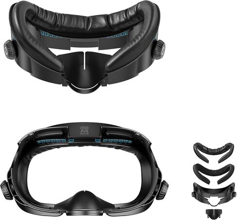 AMVR Upgraded Cooling Face Cover Pad Facial Interface Compatible with Meta/Oculus Quest 3 Accessories, with Knob Adjustable, with PU Face Cushion and Breathable Ice Silk Cotton, Built-in Cooling Gel in Saudi Arabia