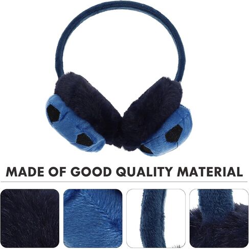 Cabilock Three-Dimensional Soccer Modeling Warm-Keeping Earmuff for Boys, Blue-Black Winter Outdoor Ear Warmer, Comfortable ’S Cold Weather Cover in Saudi Arabia
