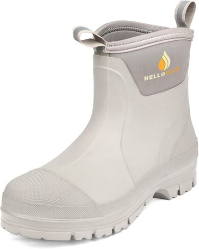 Hellorain Women's Waterproof Ankle Rain Boots Short Neoprene Rubber Garden Shoes for Rainy Days, Gardening, and Outdoor Activities in Saudi Arabia