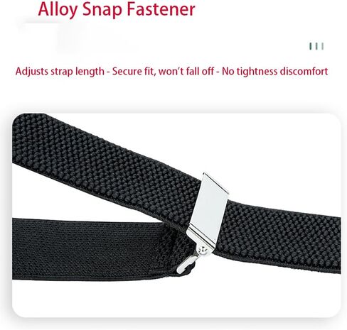 Adjustable Elastic Suspenders, Purple, Y-Back Design with Metal Clips in Kuwait