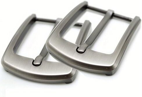 2pcs 40mm Zinc Alloy Men's Casual Belt Buckle End Bar Heel bar Buckle Single Pin Half Buckle for Leather Craft Jeans Webbing in Saudi Arabia