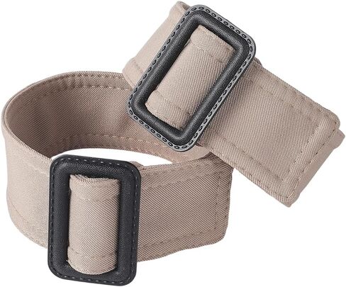 GORGECRAFT 2Pcs Coat Cuff Strap Black Polyester Adjustable Trench Coats Decorative Wristband Replacement Belts Accessories with Plastic Buckle for Overcoat Jacket Outerwear Windbreaker Dress in Saudi Arabia