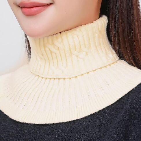 Neck Warmer Scarf Neckerchief Warm Detachable Wrap False Collar Warm Winter Cycling Windproof Turtleneck Collar in Saudi Arabia