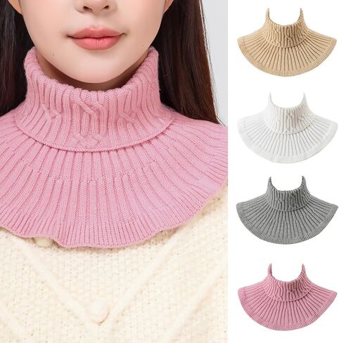 Neck Warmer Scarf Neckerchief Warm Detachable Wrap False Collar Warm Winter Cycling Windproof Turtleneck Collar in Saudi Arabia