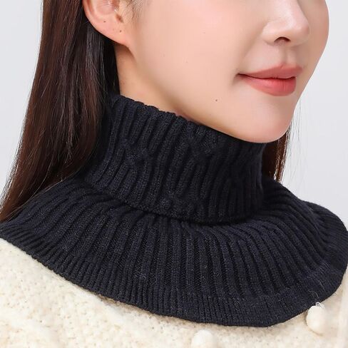 Neck Warmer Scarf Neckerchief Warm Detachable Wrap False Collar Warm Winter Cycling Windproof Turtleneck Collar in Saudi Arabia