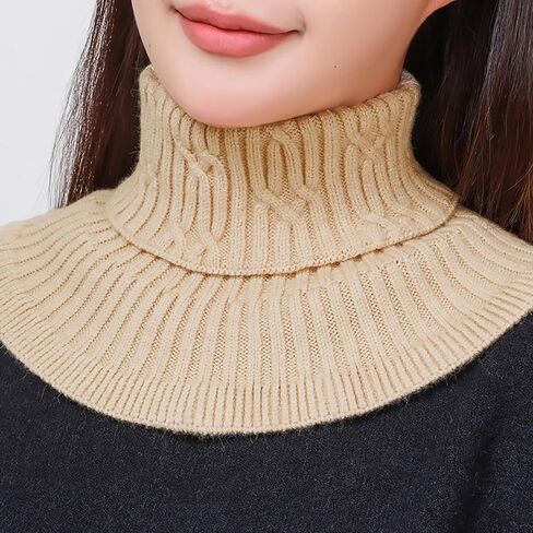 Neck Warmer Scarf Neckerchief Warm Detachable Wrap False Collar Warm Winter Cycling Windproof Turtleneck Collar in Saudi Arabia