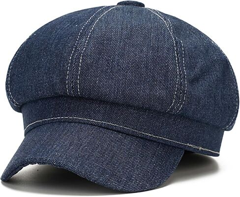 Women Denim Beret Hat Washed Newsboy Caps French Cap in Saudi Arabia