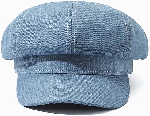 Women Denim Beret Hat Washed Newsboy Caps French Cap in Saudi Arabia