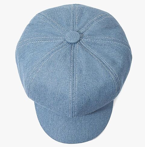 Women Denim Beret Hat Washed Newsboy Caps French Cap in Saudi Arabia