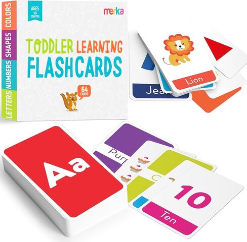 merka Newborn Toys, Black and White Baby Toys, High Contrast Baby Toy for Newborn, Set of 50 Flashcards for Visual Stimulation and Brain/Sensory Development in Kuwait
