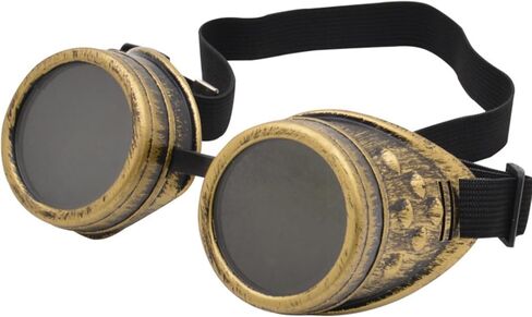 نظارات CWB&ADB Steampunk، إكسسوار زي برونزي عتيق، نظارات تنكرية ذات عدسات داكنة in Kuwait