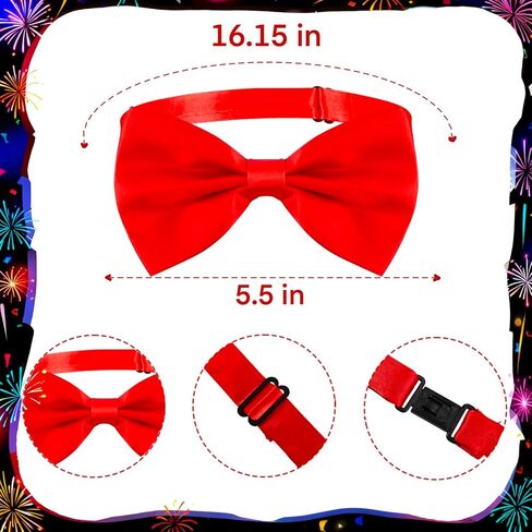 Blue Bunny Ears Headband & Red Bow Tie Set – Plush Rabbit Costume Accessories for Adults, Halloween, Cosplay, Parties, Retro-Arcade Performer Vibe in Saudi Arabia