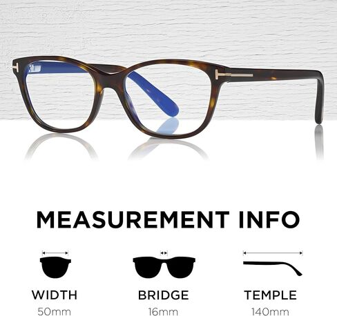 Tom Ford FT5638-B Square Shape Eyeglass Frame + Bundle With eSHADES Eyewear Cleaning Kit, 50 mm, Dark Havana ( 50 Mm ) in Saudi Arabia
