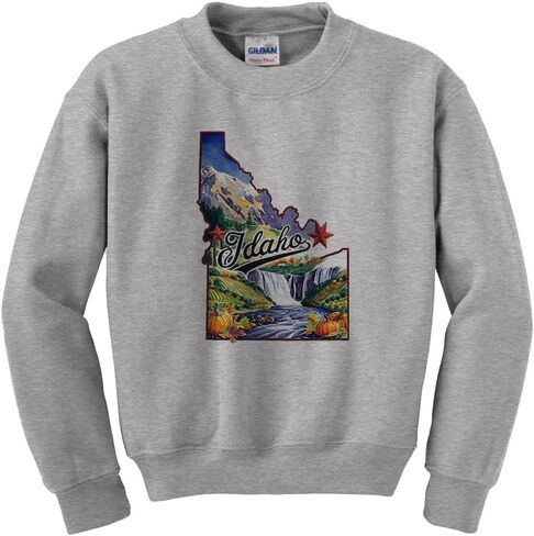 TeesAndTankYou Fall in Idaho Kids Sweatshirt للشباب in Kuwait