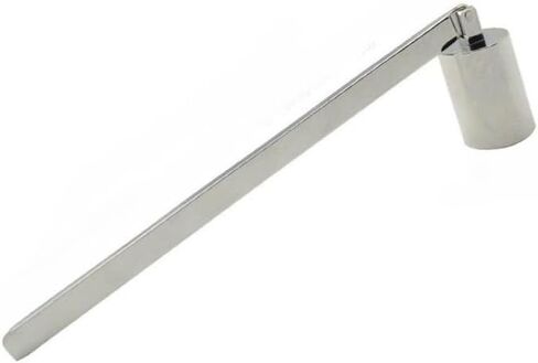 Stainless Steel Straight Tube Candle Snuffer Wick Trimmer Candle Cover Hand Candle Extinguisher Tools Accessories (Silver) in Saudi Arabia