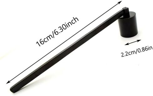 Stainless Steel Straight Tube Candle Snuffer Wick Trimmer Candle Cover Hand Candle Extinguisher Tools Accessories (Silver) in Saudi Arabia